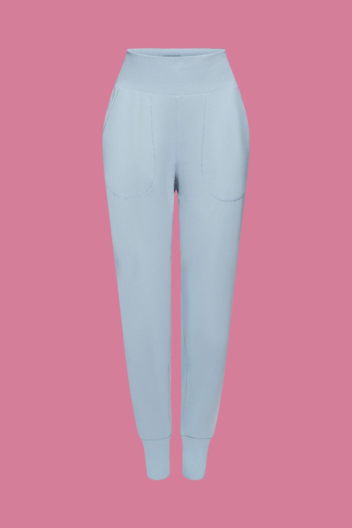 Cotton-jersey sports trousers, PASTEL BLUE, detail image number 7