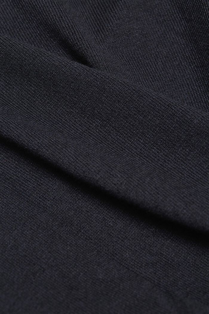 Cardigan made of blended organic cotton, BLACK, detail image number 1