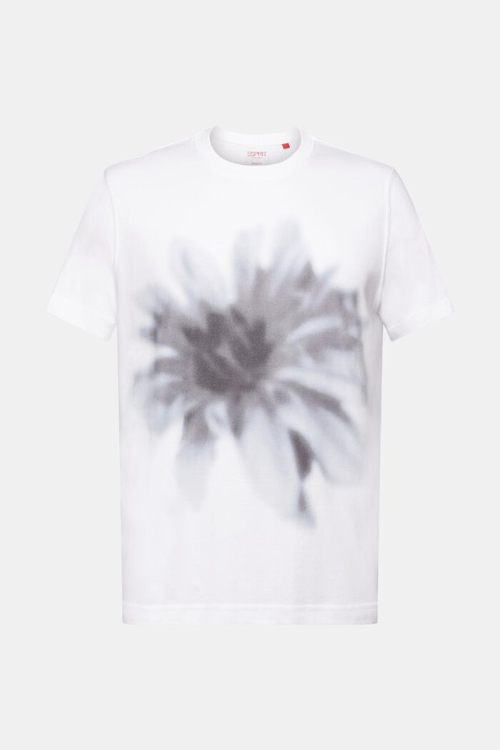 Pima Cotton Print T-Shirt, WHITE, detail image number 6