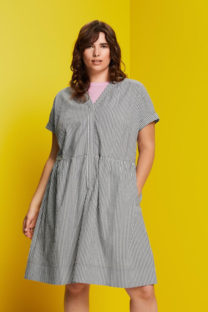 100% Cotton Women Plus Size Dresses Built in Bra Casual Nursing