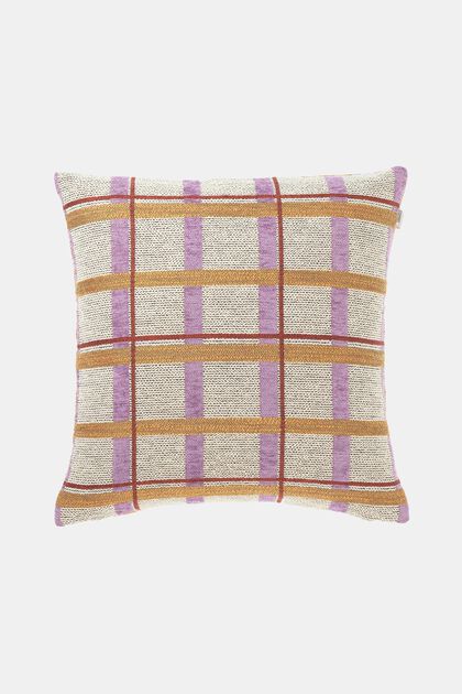 Cushion cover with checked pattern, YELLOW, overview