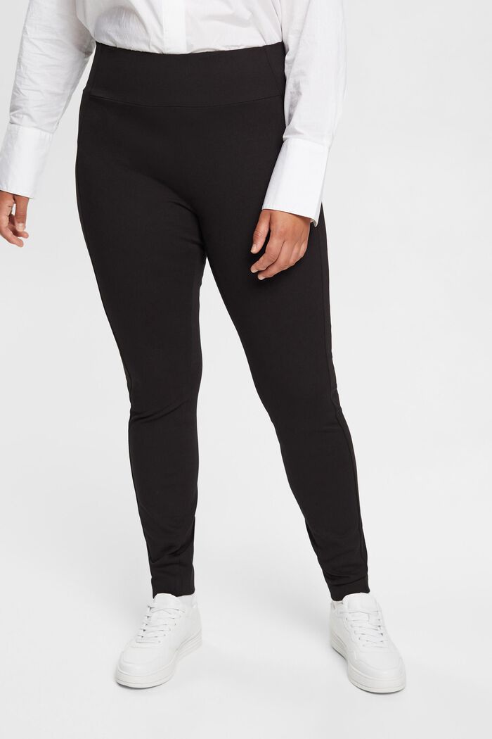 CURVY stretch jersey trousers