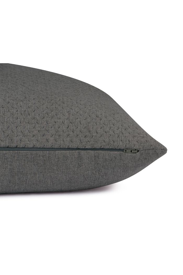 Large, woven lounge cushion cover, DARK GREY, detail image number 3