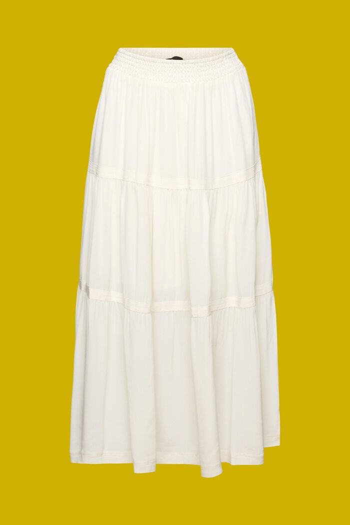 Classic Midi Skirt, WHITE, detail image number 6