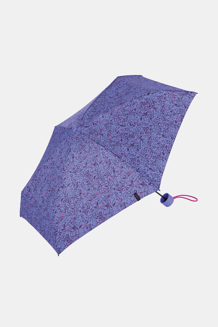 Pocket umbrella with floral print, ONE COLOR, detail image number 0