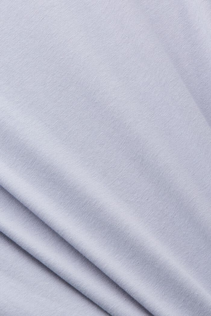 Graphic Print Cotton T-Shirt, LIGHT BLUE LAVENDER, detail image number 5