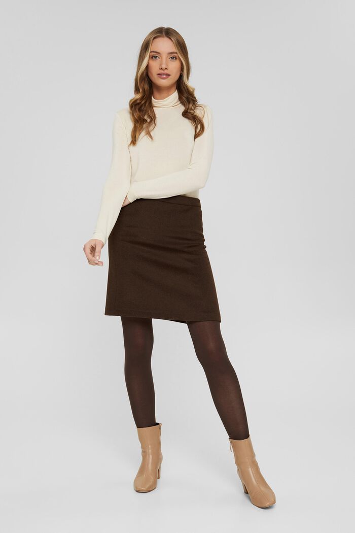 Opaque cotton blend tights