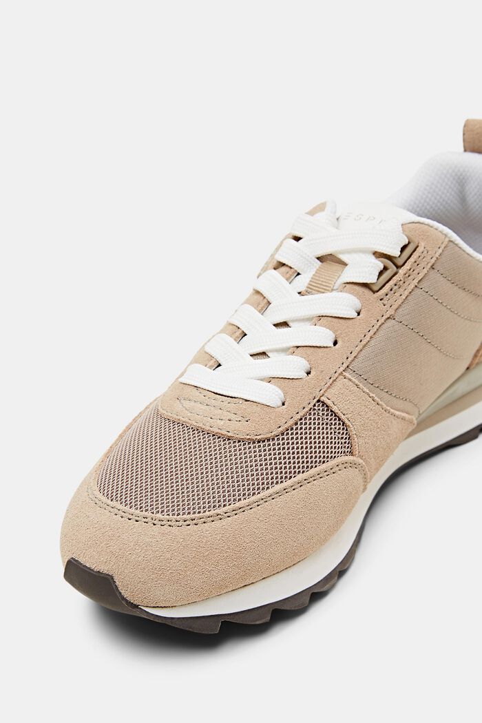 Suede leather sneakers, TAUPE, detail image number 3