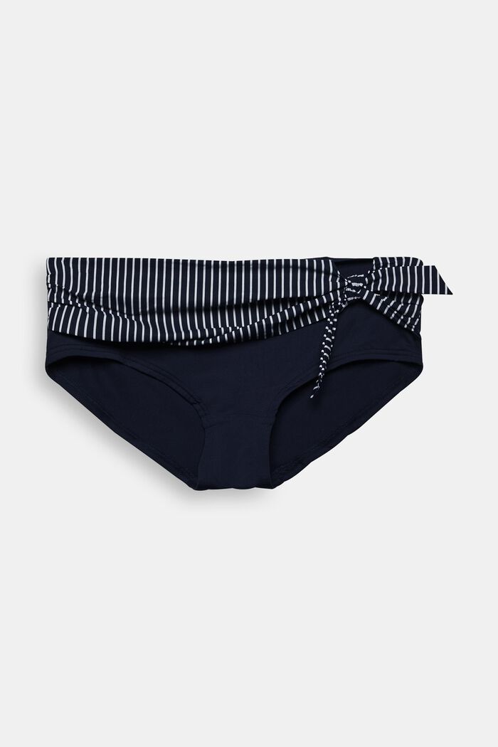 Recycled: Hipster shorts with stripes, NAVY, detail image number 0