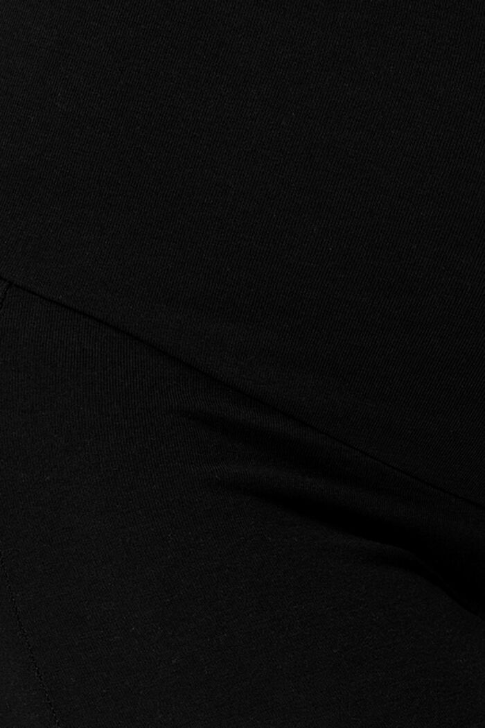 Leggings with an over-bump waistband, BLACK, detail image number 3