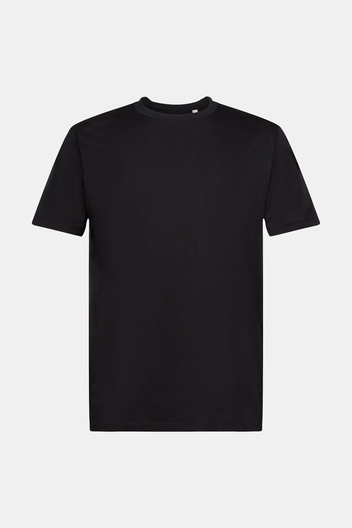 Crewneck Jersey T-Shirt, BLACK, detail image number 6