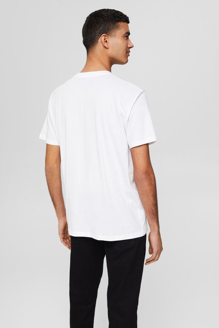 Jersey logo T-shirt, 100% cotton, WHITE, detail image number 3