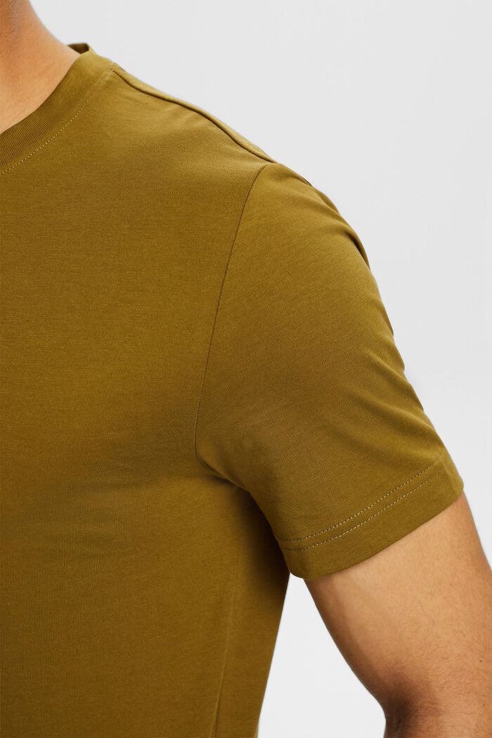 Organic Cotton Jersey T-Shirt, OLIVE, detail image number 3