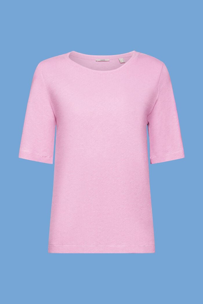 Linen blend t-shirt, LILAC, detail image number 6