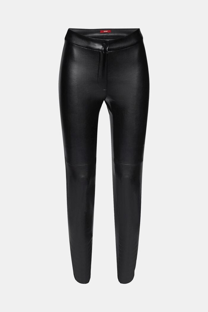 Faux leather trousers, BLACK, detail image number 7