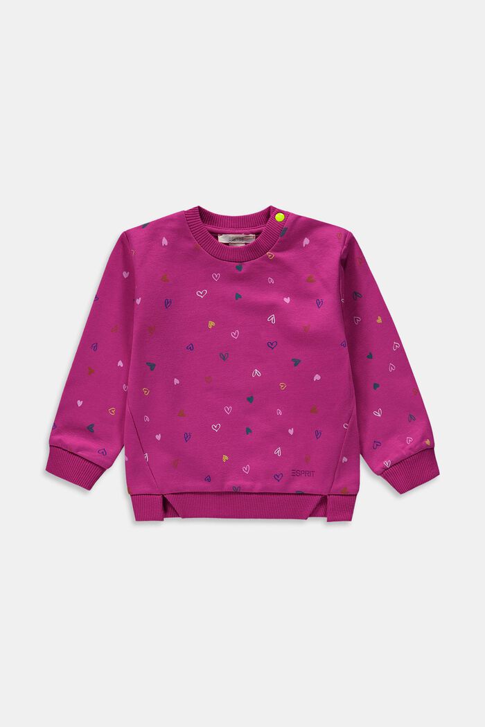 Sweatshirt with all-over print, DARK PINK, detail image number 2