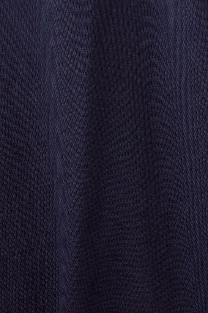 Pima Cotton-Jersey Crewneck T-Shirt, NAVY, detail image number 5