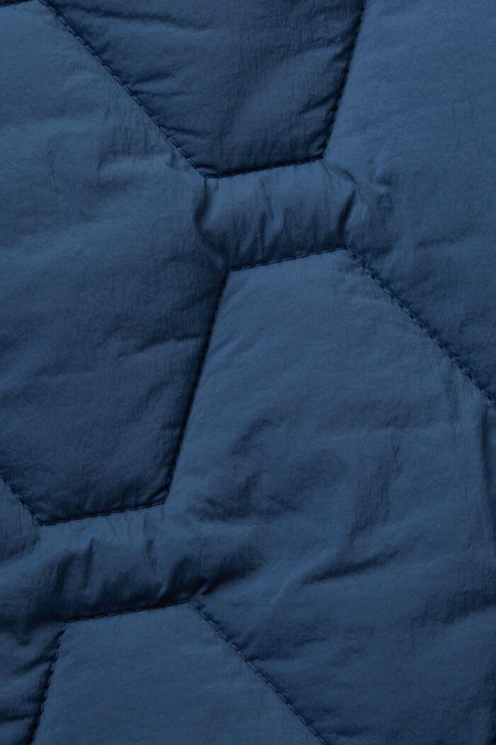 Recycled: lightweight quilted jacket, GREY BLUE, detail image number 4