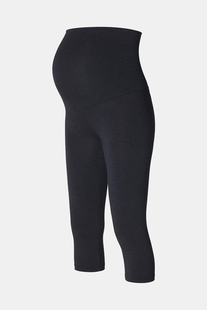 Capri leggings with over-the-bumb waistband, NIGHT SKY BLUE, detail image number 2