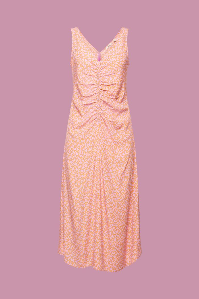 Sleeveless midi dress with all-over print, LILAC, detail image number 7