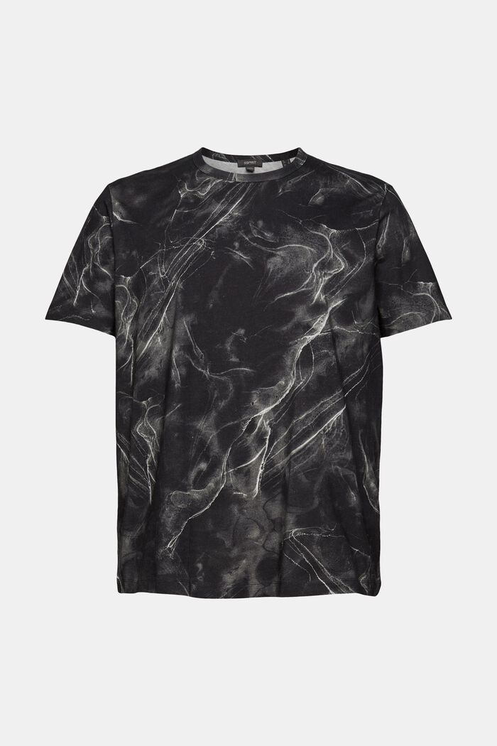 T-shirt with a marbled pattern