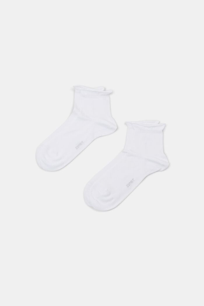 2-Pack Knit Socks, WHITE, detail image number 0