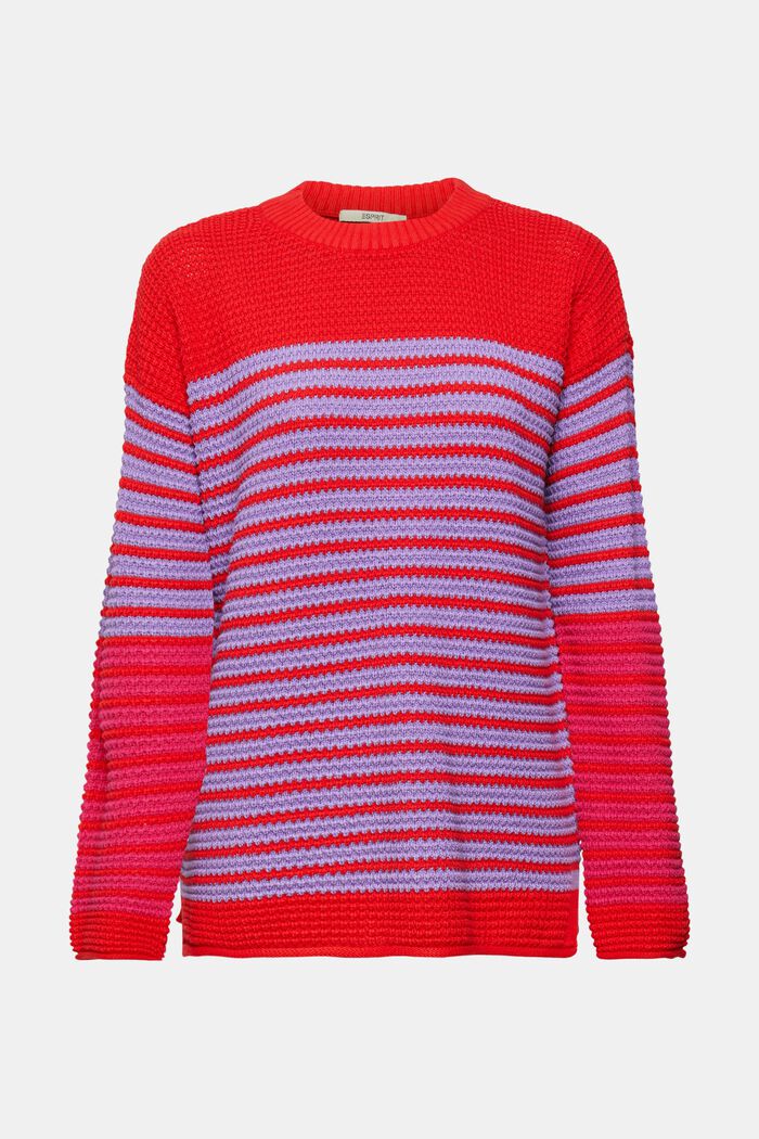 Textured knitted jumper, RED, detail image number 2