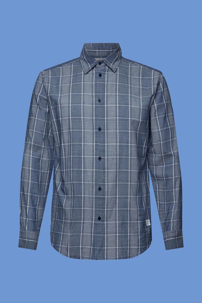 Lightweight check shirt, 100% cotton, DARK BLUE, detail image number 5