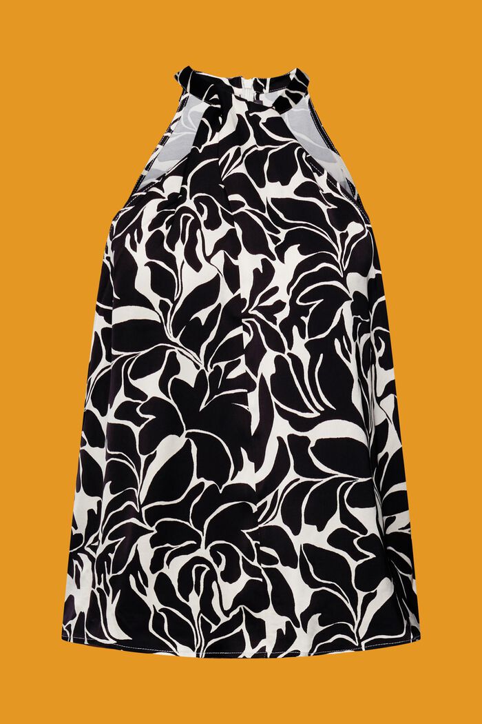 Satin blouse top, LENZING™ ECOVERO™, WHITE, detail image number 6