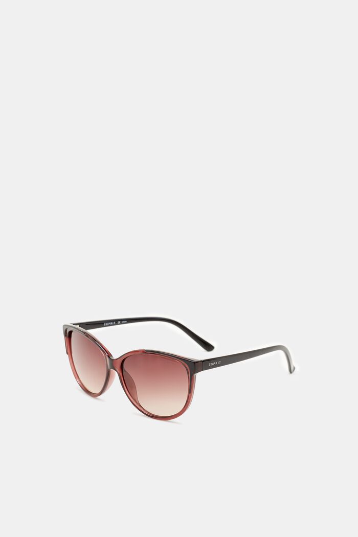 Sunglasses with transparent frame, CRANBERRY, detail image number 2