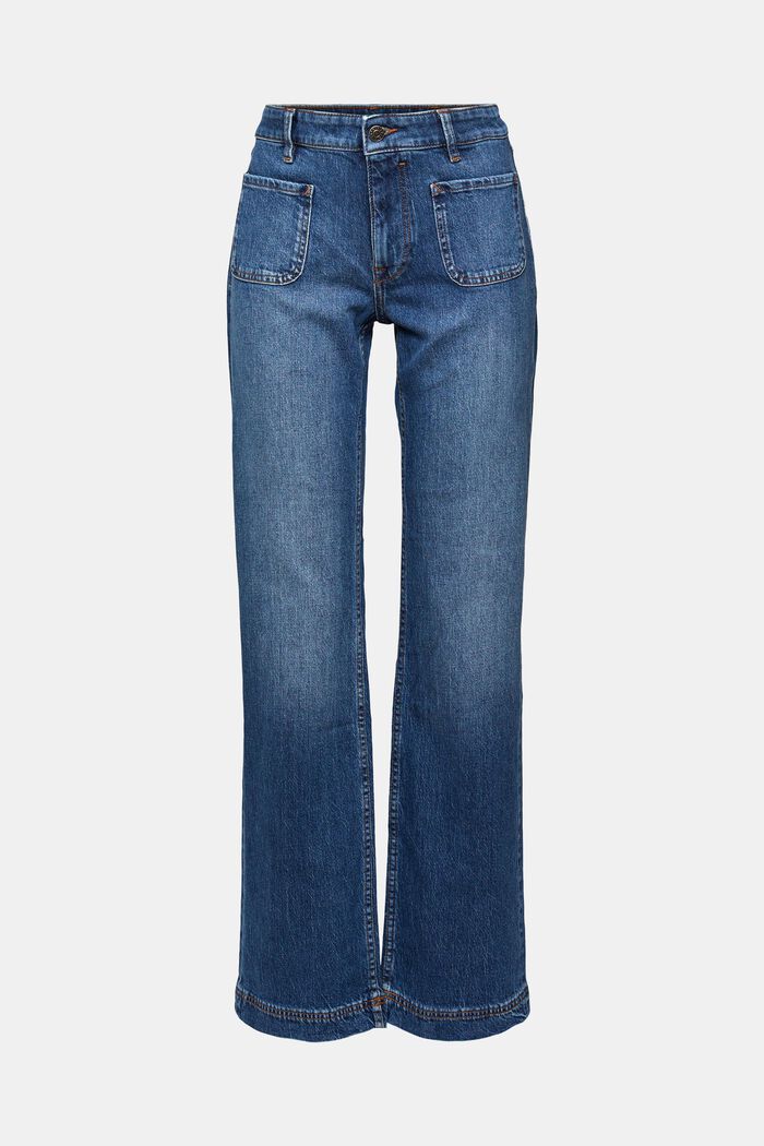 Stretch jeans with patch pockets