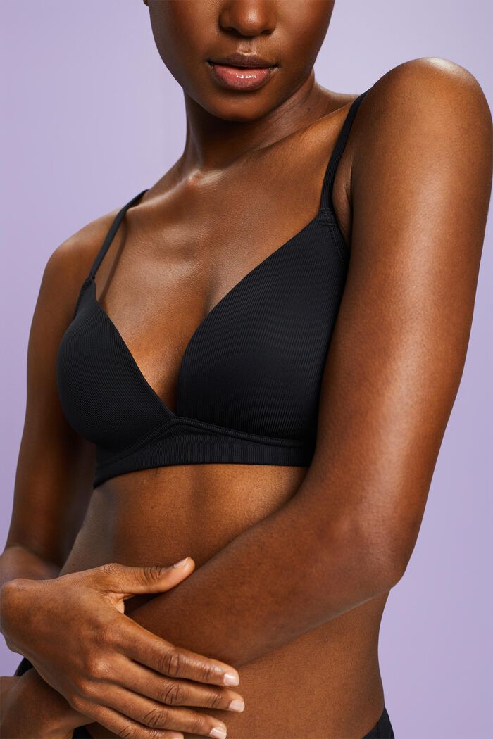 ESPRIT - Padded Wireless Microfiber Mesh Bra at our online shop
