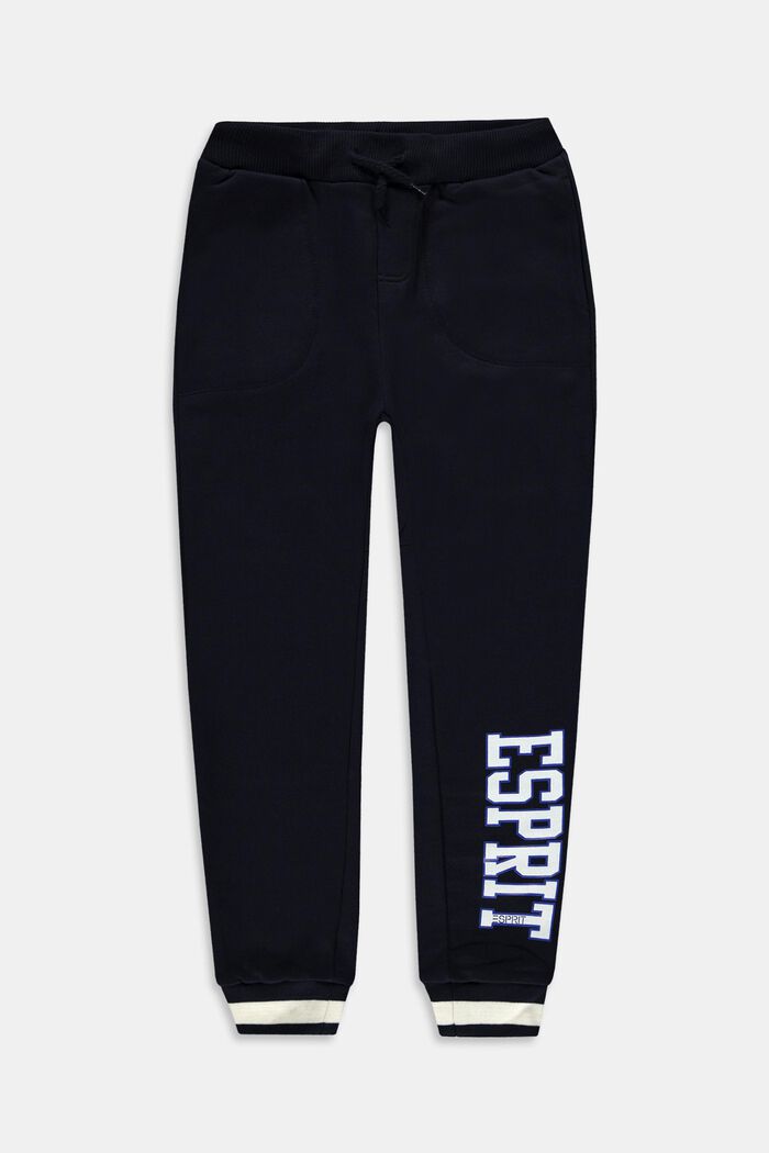 Joggers with one-sided logo print