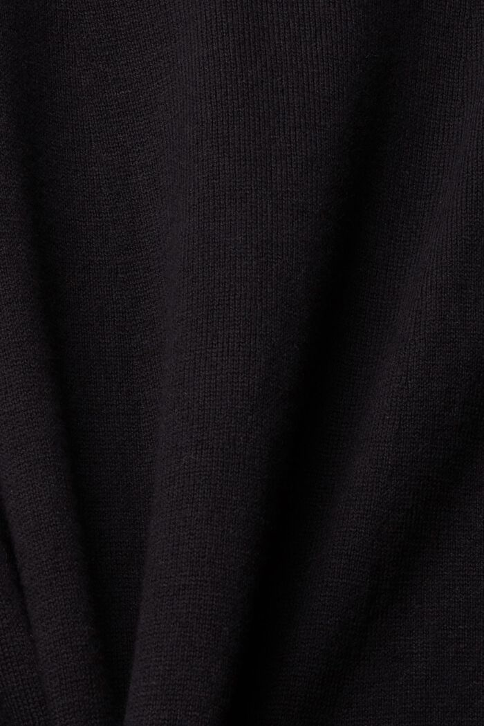Knitted knee-length dress, BLACK, detail image number 1