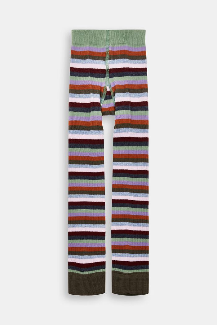 Striped leggings, TOURMALINE, detail image number 0