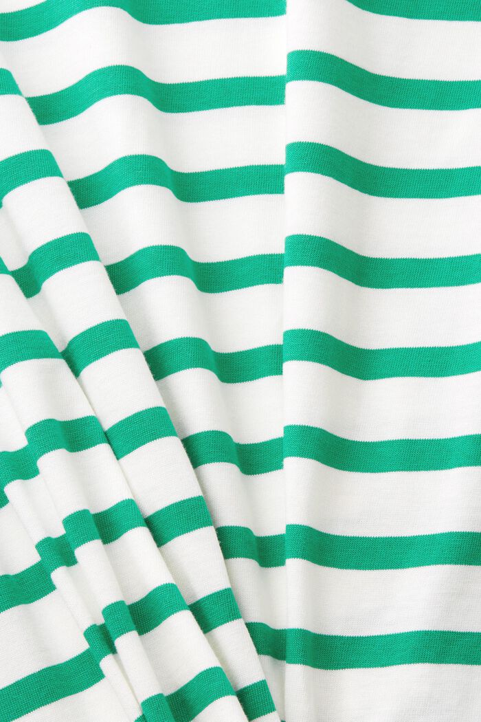 Striped sustainable cotton t-shirt, GREEN, detail image number 5