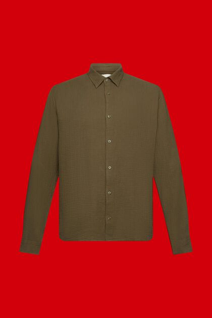 Sustainable cotton muslin shirt