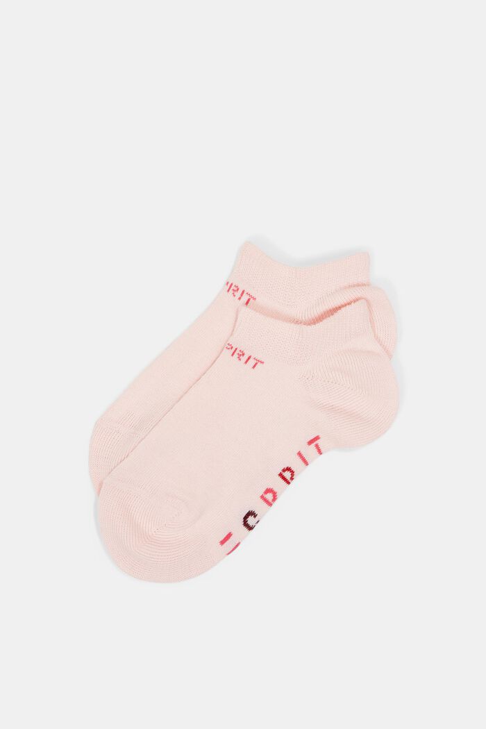 Double pack of trainer socks with a logo, ORCHID, detail image number 0