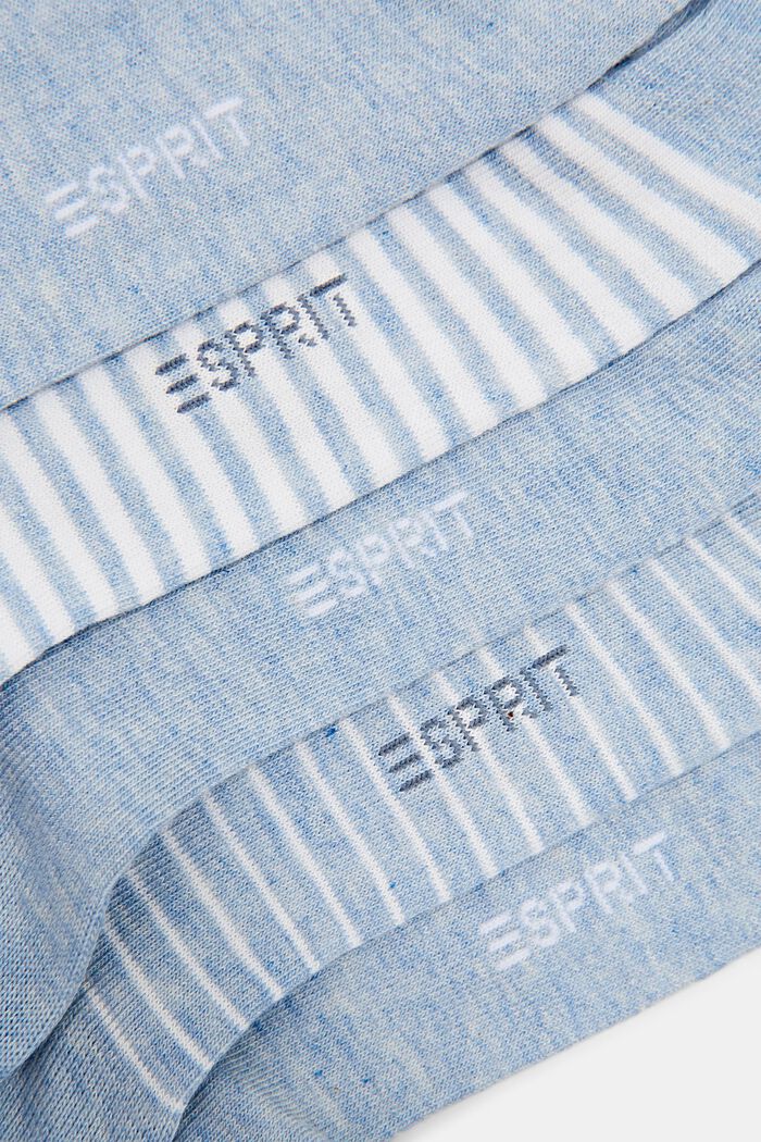 5-pack of trainer socks, organic cotton, JEANS, detail image number 1