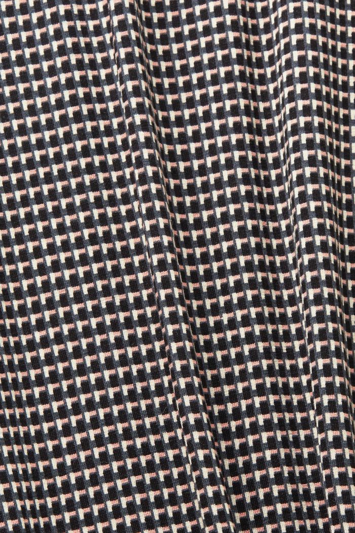 Nightdress with all-over pattern, BLACK, detail image number 4