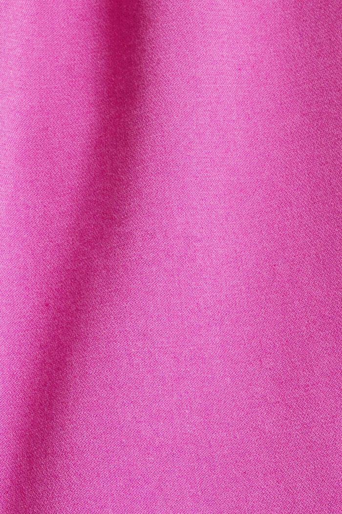 Chinos with a high-rise waistband and a belt, PINK FUCHSIA, detail image number 1