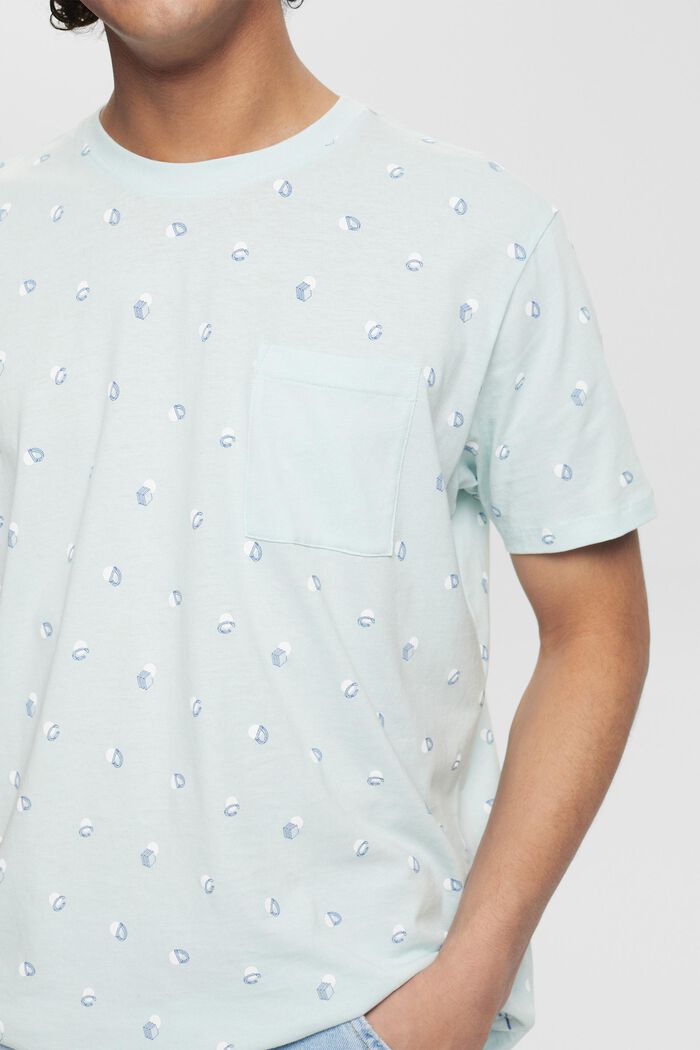 Jersey T-shirt with a print, PASTEL BLUE, detail image number 2