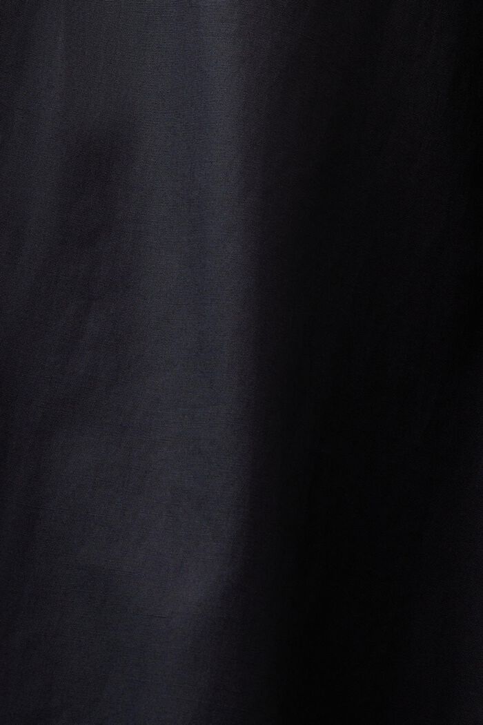 Smocked Cutout Poplin Jumpsuit, BLACK, detail image number 5