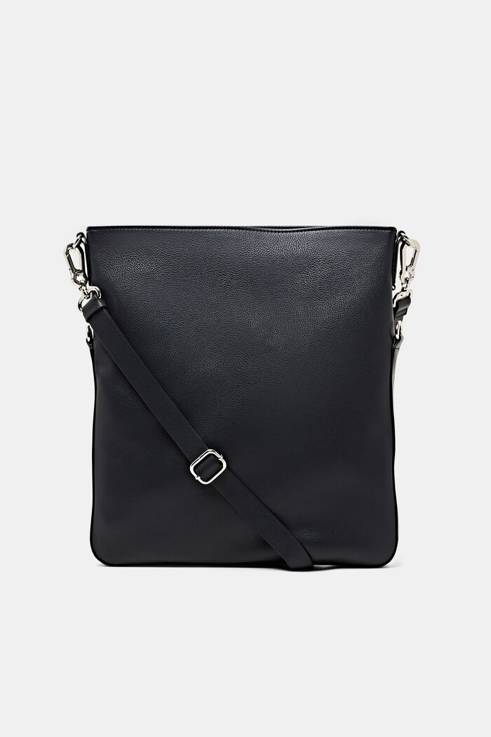 Flapover bag in faux leather, NAVY, detail image number 0