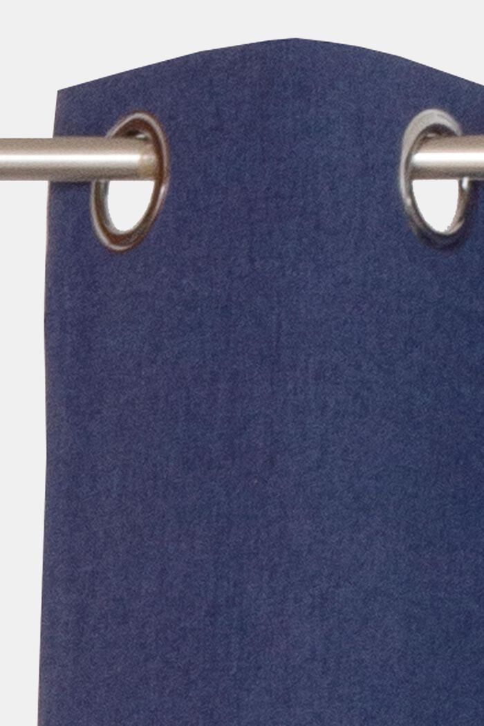 Curtains with rings, NAVY, detail image number 2