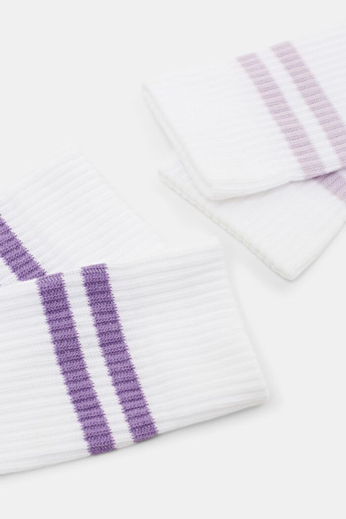 2-Pack Tennis Striped Socks, OFF WHITE COLORWAY, detail image number 1