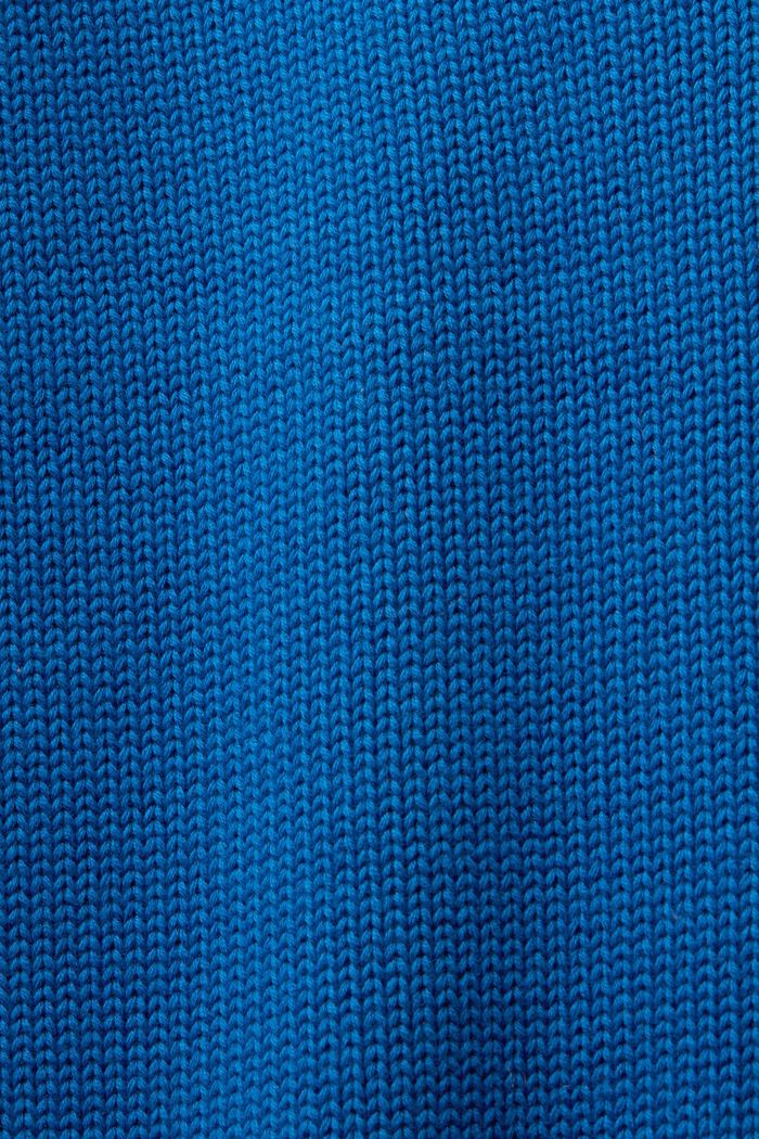 Cotton Turtleneck Sweater, BRIGHT BLUE, detail image number 5
