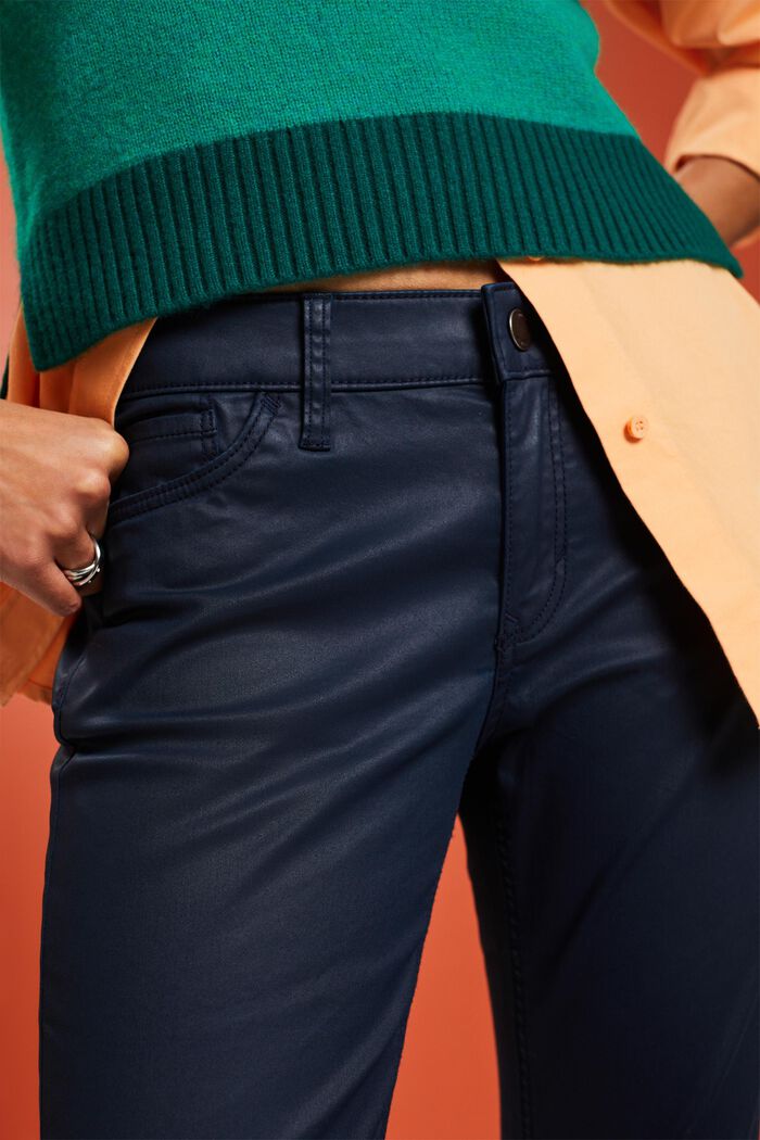 Coated Pants, NAVY, detail image number 3