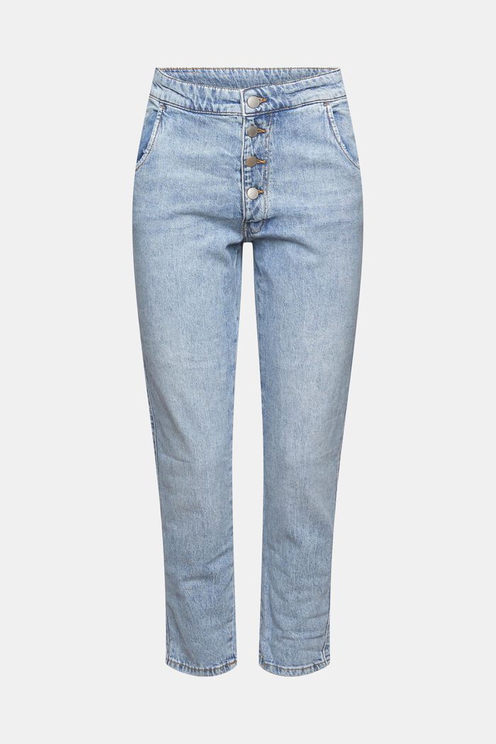 Containing hemp: button-fly jeans