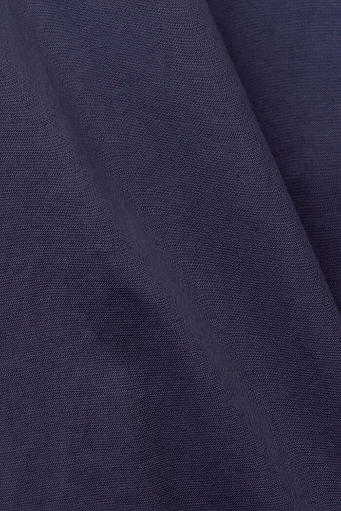 Short double-breasted trench coat, NAVY, detail image number 4